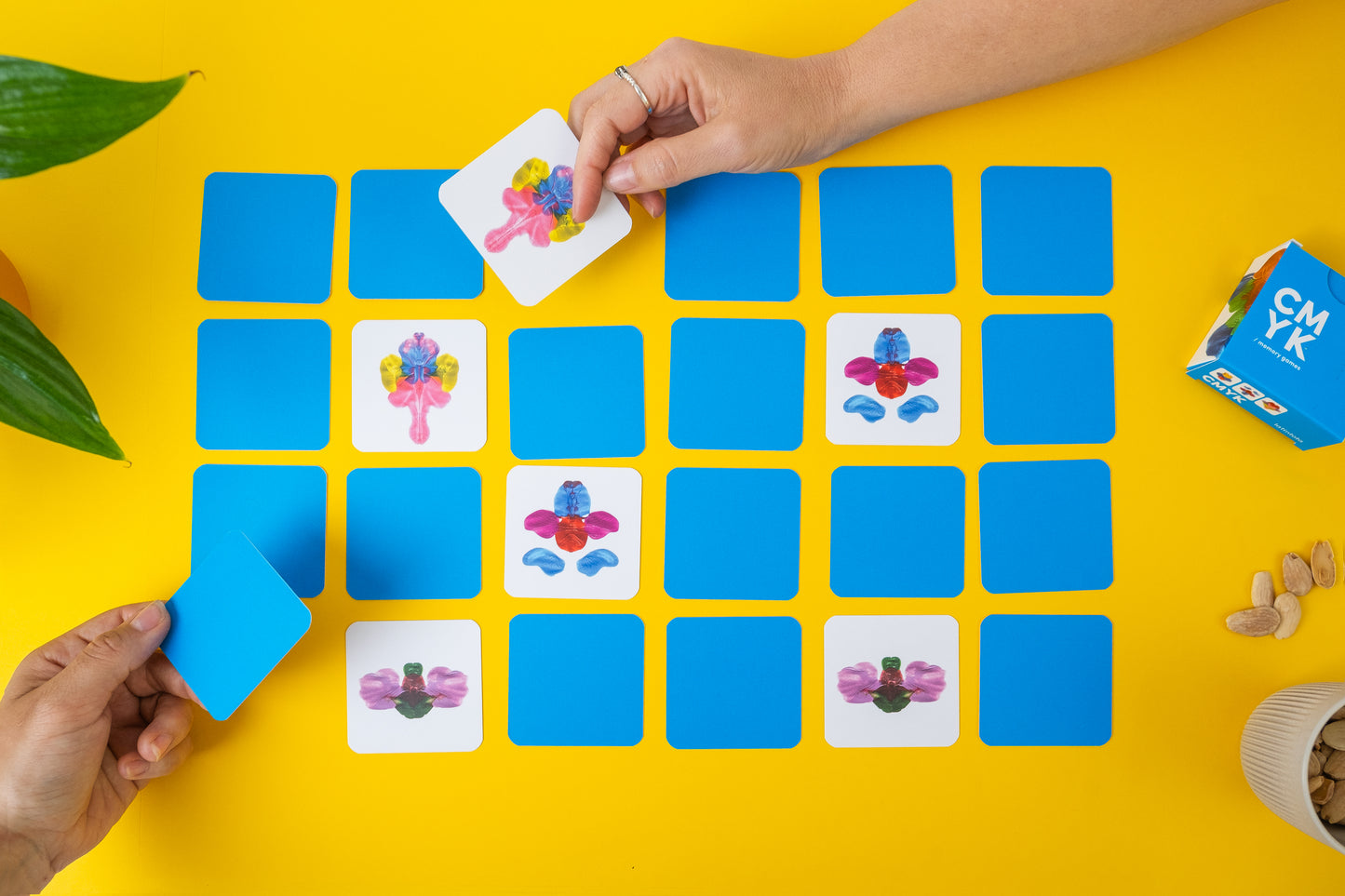 CMYK The abstract matching cards