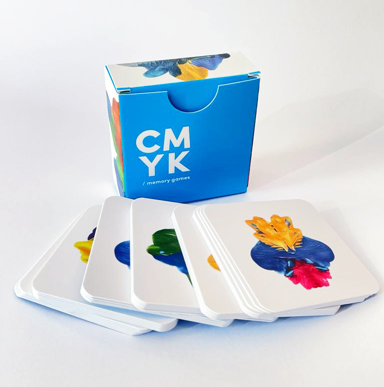 Memory games - CMYK The abstract matching cards - front packet