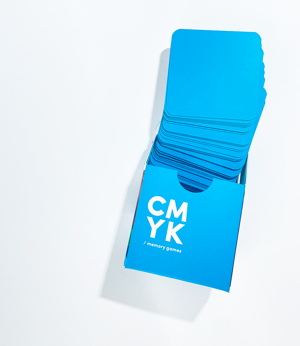 Memory games - CMYK The abstract matching cards - open front packet