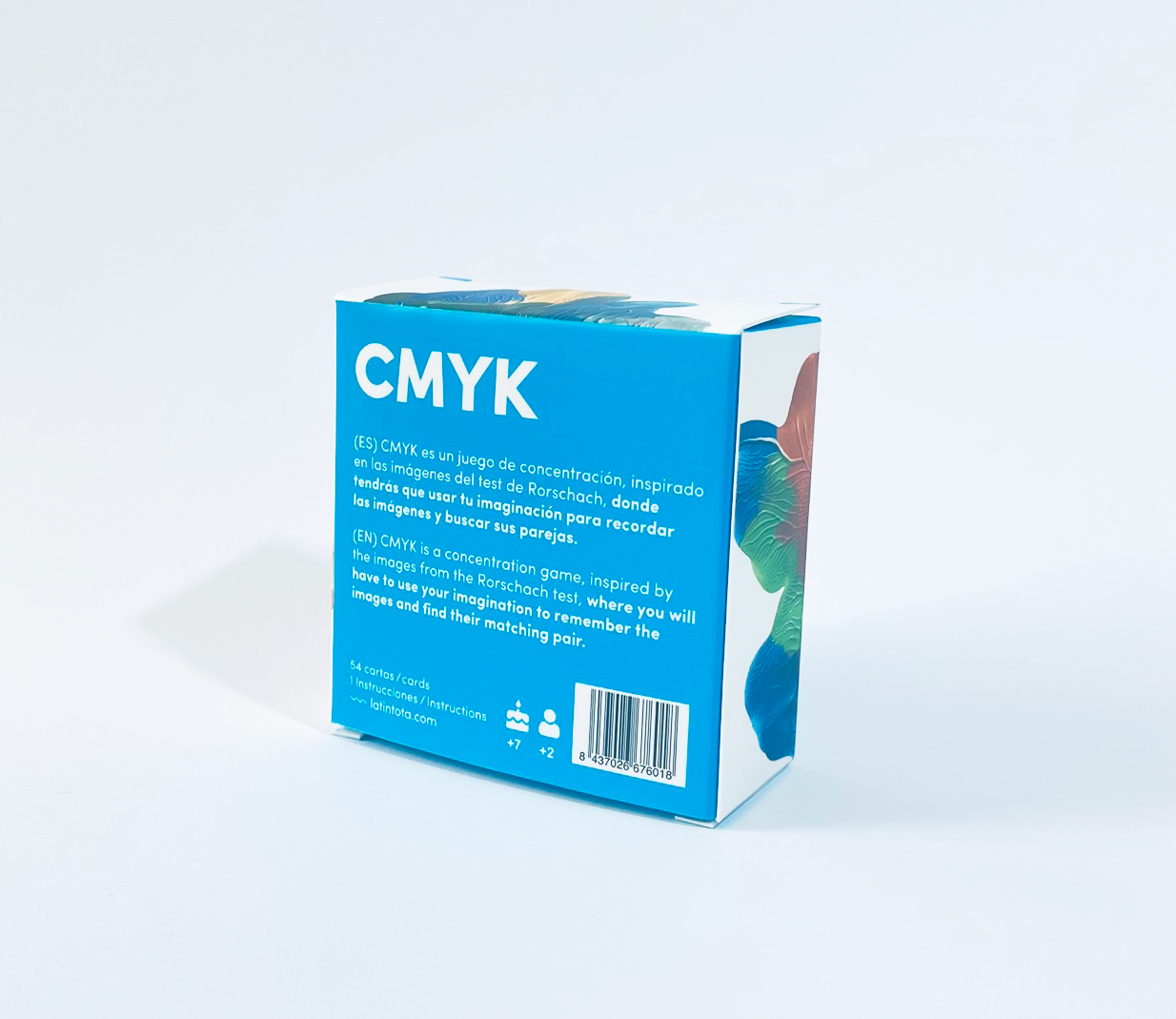 Memory games - CMYK The abstract matching cards - back packet