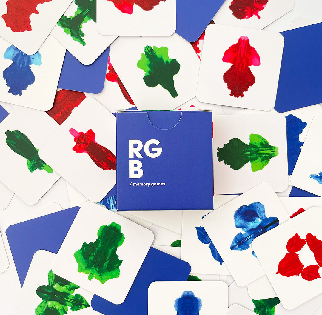 RGB design memory game Latintota – colorful abstract cards
