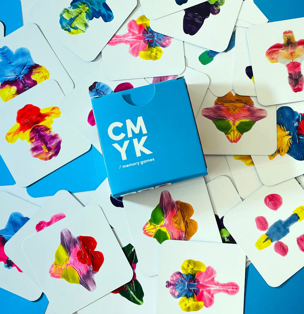 abstract memory game CMYK Latintota – design cards from Barcelona