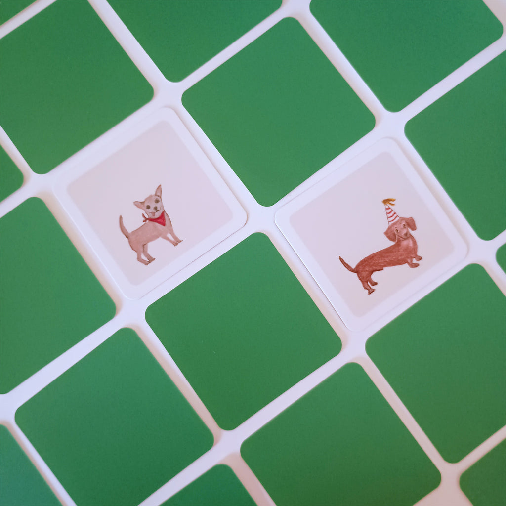 Paw Paw Juego de memoria con cartas de acción